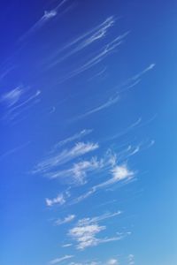 Low angle view of vapor trail in sky