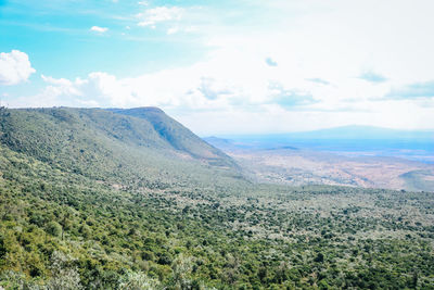 Scenic view of landscape against sky