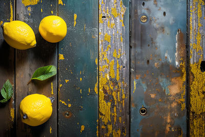 Close-up of red door