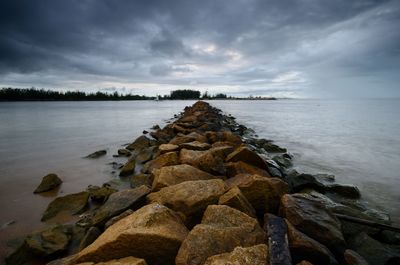 Scenic view of sea against sky