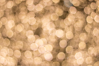 Defocused image of illuminated lights