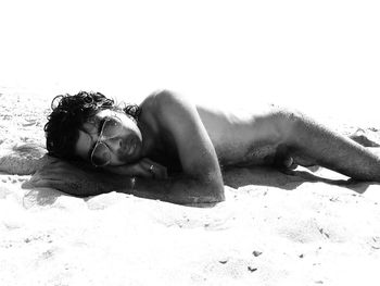 lying down