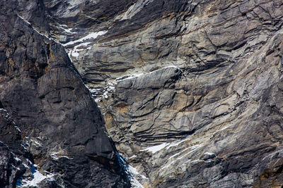 Full frame shot of snow covered mountain