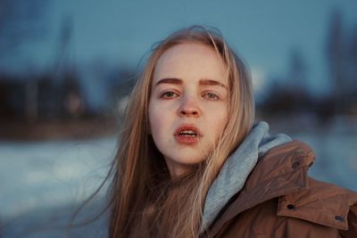 Portrait of young woman