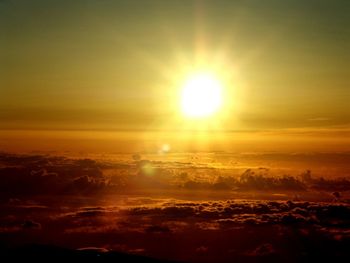 Scenic view of clouds during sunrise