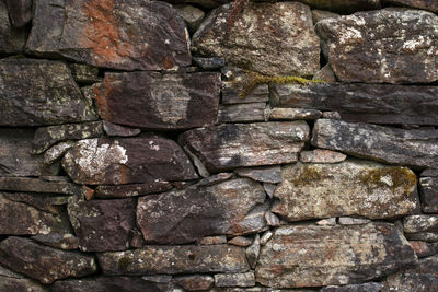 Full frame shot of stone wall