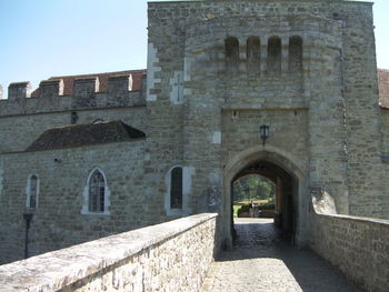 Low angle view of historical building