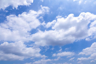 Low angle view of clouds in sky