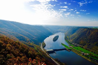 Aerial view of landscape