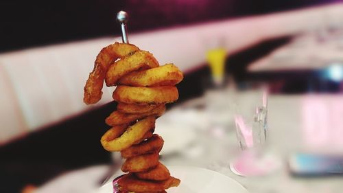 Close-up of onion rings