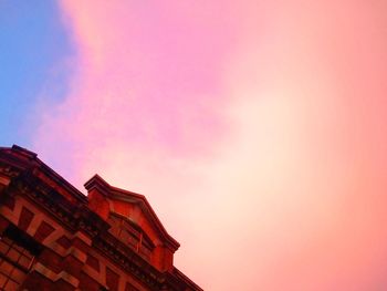 Low angle view of church against sky