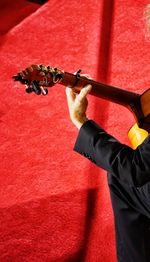 Man playing with guitar