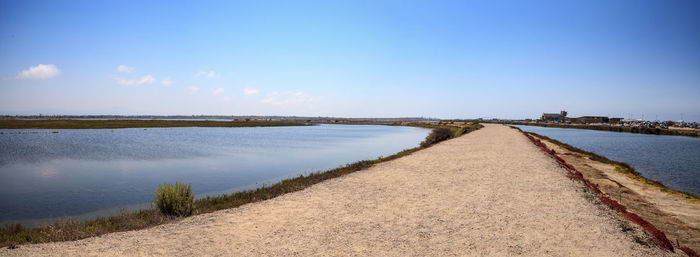 Scenic view of river against sky
