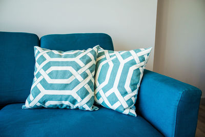 Chair on sofa at home