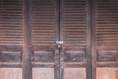 Full frame shot of closed door