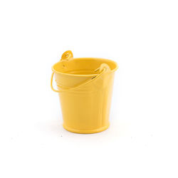 High angle view of drink against white background