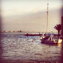 Boats in sea