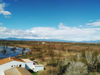 Scenic view of landscape against sky