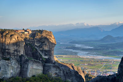 Scenic view of mountain against sky