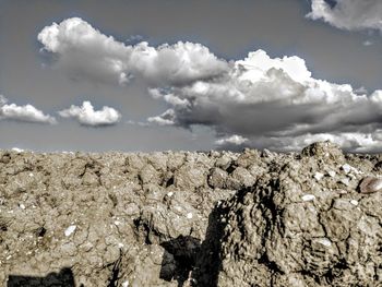 Scenic view of rocky mountains against sky