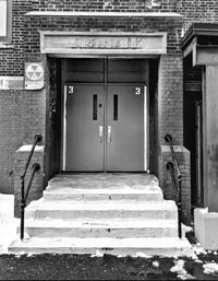 Entrance of abandoned building