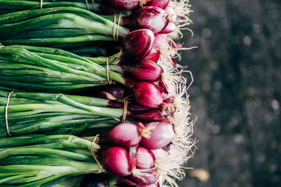 Close-up of vegetables for sale in market