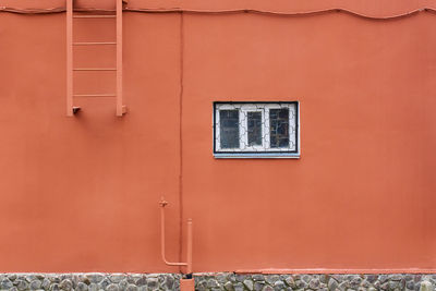 Close-up of closed door of building