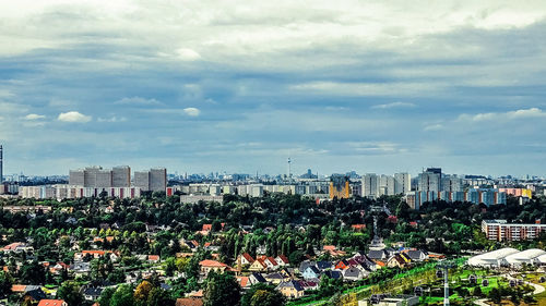 Cityscape against sky