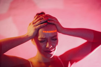 Close-up portrait of swimming in sea