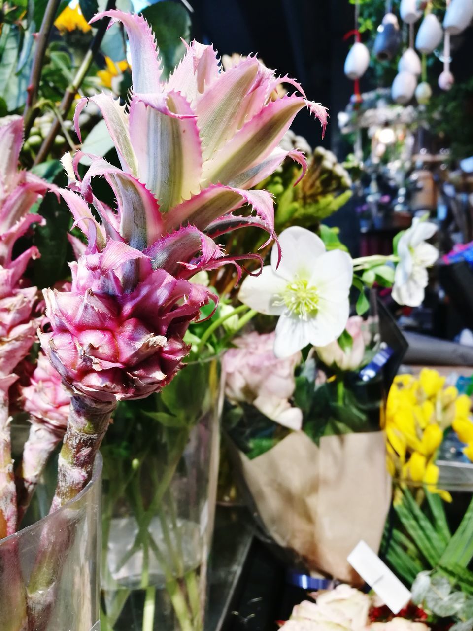 flower, fragility, retail, freshness, no people, close-up, day, nature, petal, outdoors, beauty in nature, flower head, growth, choice, bouquet, plant, flower shop, market