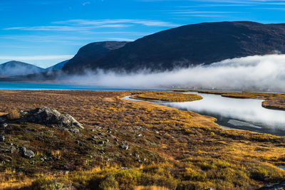 Scenic view of lake