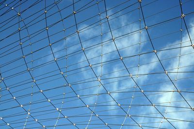 Low angle view of blue sky