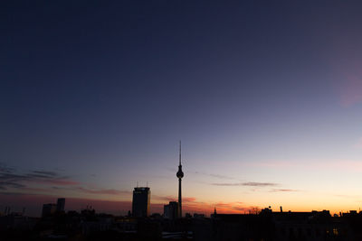 Cityscape at sunset