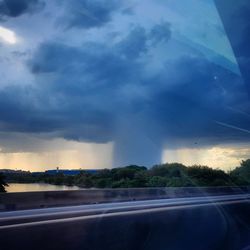 Road against cloudy sky