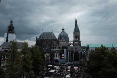 View of church against cloudy sky