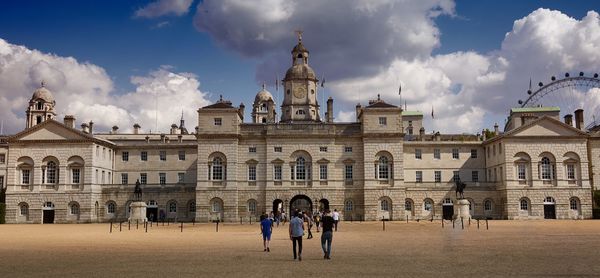 View of historical building against cloudy sky