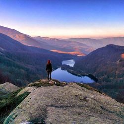 Man standing on mountain