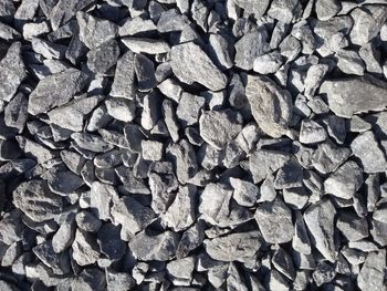 Full frame shot of stack of stones
