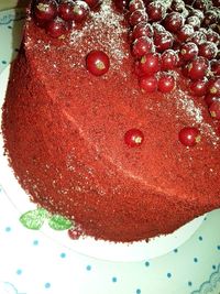 Close-up of chocolate cake