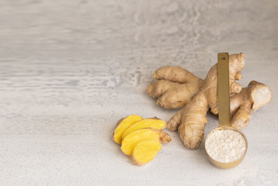 Close-up of fruits on table