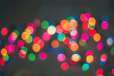 Defocused image of colorful lights