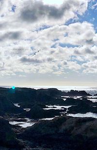 Scenic view of sea against sky