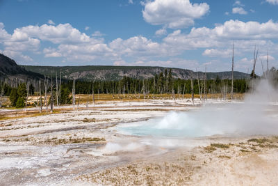 Panoramic view of landscape against sky