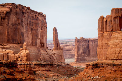 View of rock formations