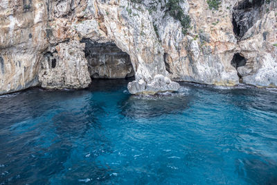 Natural caves in gulf of orosei