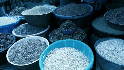 Full frame shot of market stall