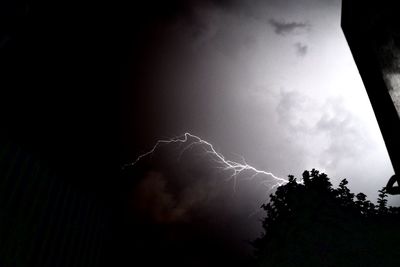 Low angle view of sky at night