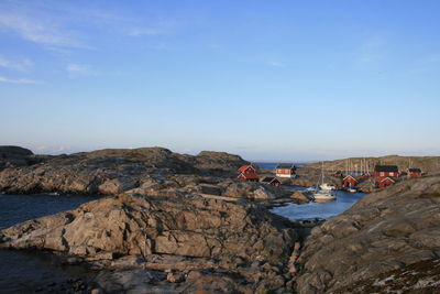 Boats in sea