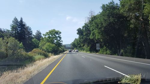 Road passing through landscape