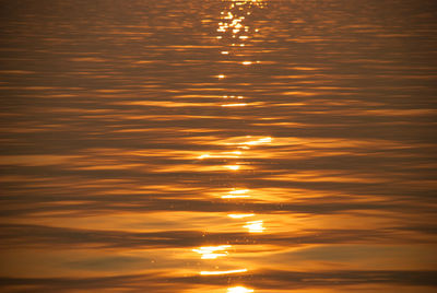 Scenic view of sunset over river